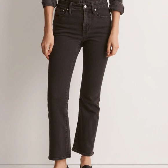 Madewell Mid Rise‎ Kick Out Jeans Washed Black Size 26 - Picture 3 of 7